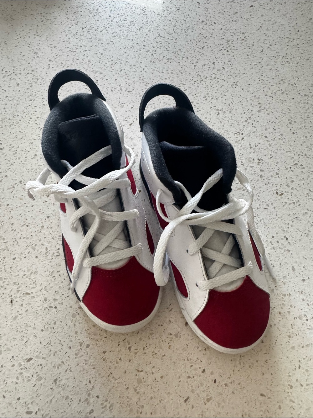 Jordan Kids Red, White & Black High-Top Sneakers